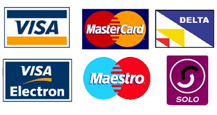 We accept these payment methods